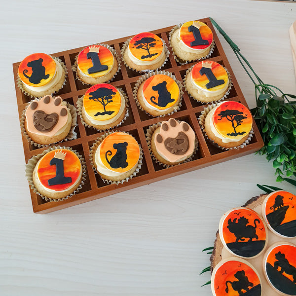 Lion King Silhouette Cupcakes